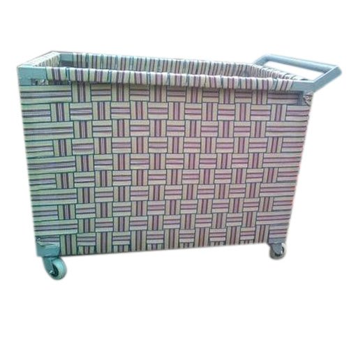 Four-Wheel Portable Garments Trolley, For Industrial