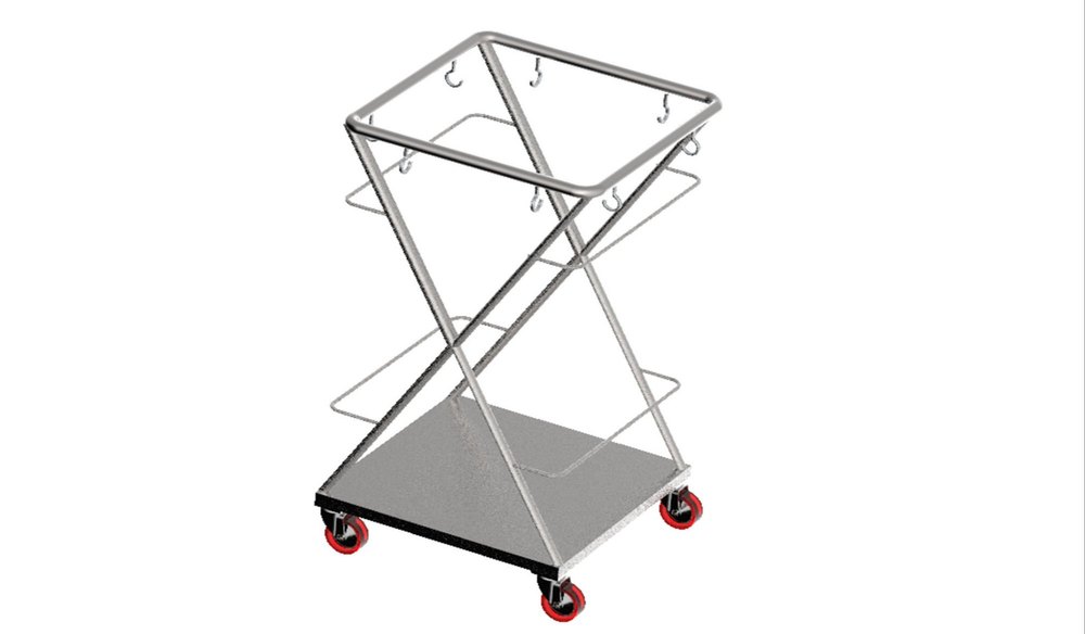 Stainless Steel Ss Used Appron Trolley