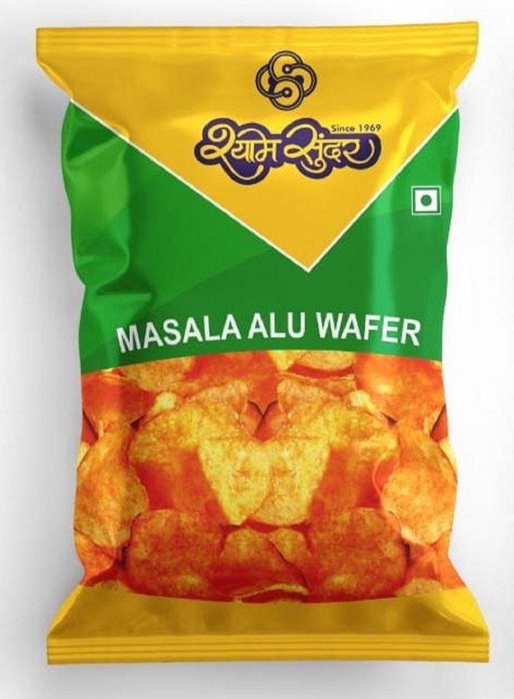 Classic Salted Shyam Sundar Masala Alu Wafer, Packet, Packaging Size: 200 Gm