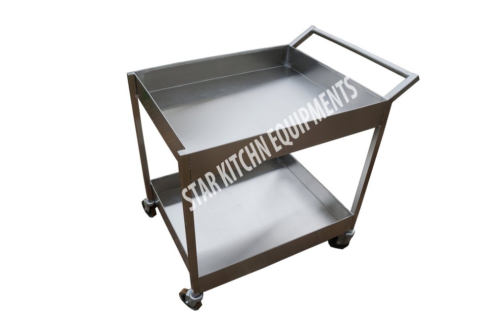 Stainless Steel 2 Tire Service Trolley