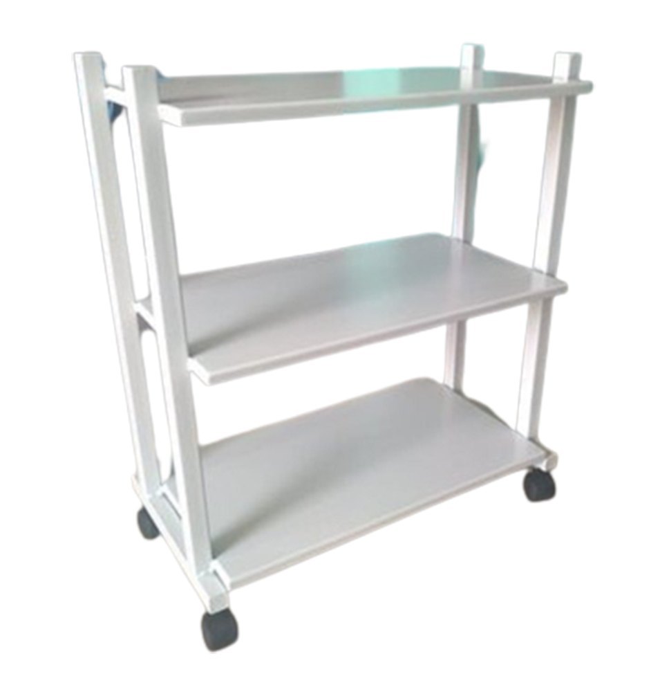 White 2 Tier Metal Trolley