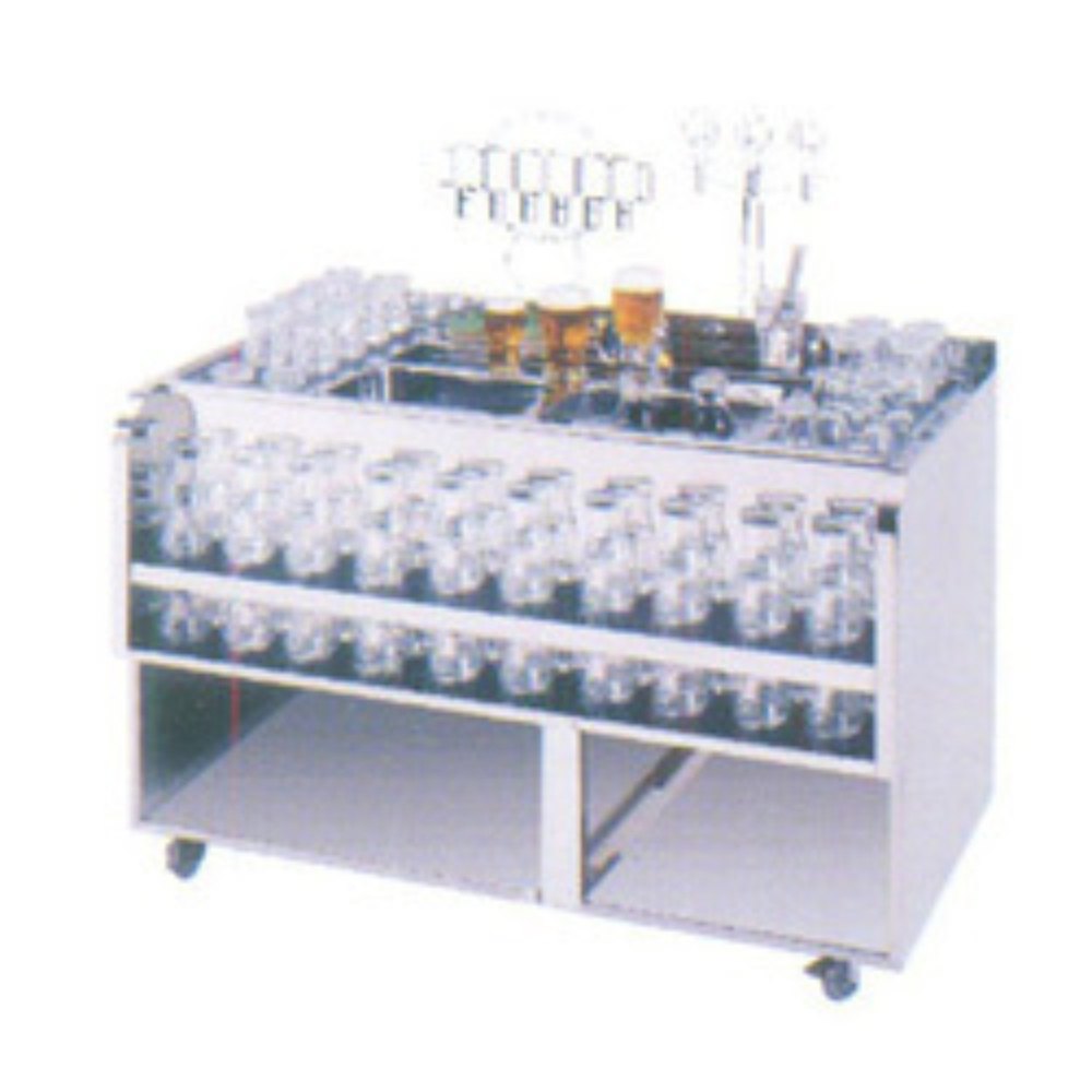 Quali Pro Stainless Steel Mobile Glass Trolley
