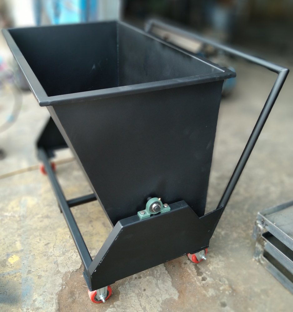 Steel Tech Chip Trolley, Capacity: 450 Kg