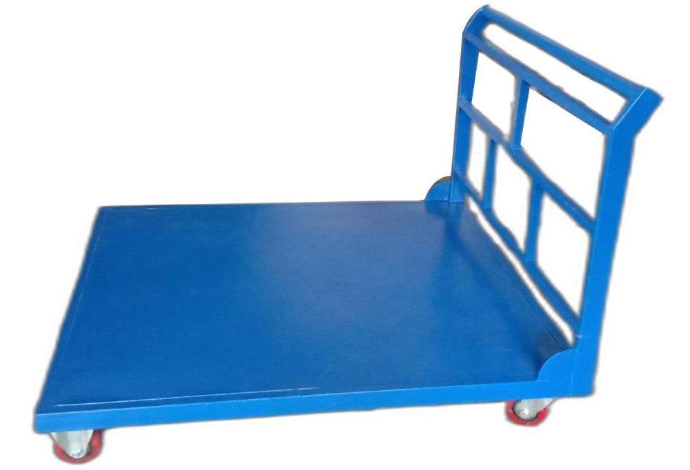 Mild Steel Blue MS Cloth Roll Doffing Trolley, Capacity: 2 Ton