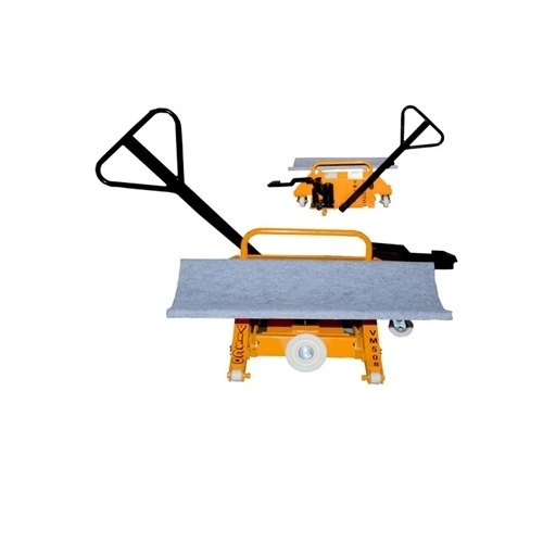 Mild Steel Yellow Cloth Roll Doffing Trolley, Capacity: 500 Kg