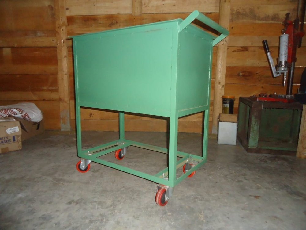 Green MS Spinning Cut Roll Trolley, Capacity: 1 Ton