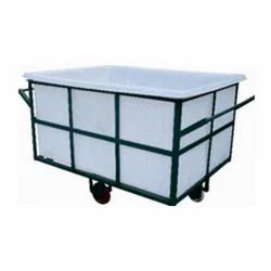 Stainless Steel Blue Processing Trolley