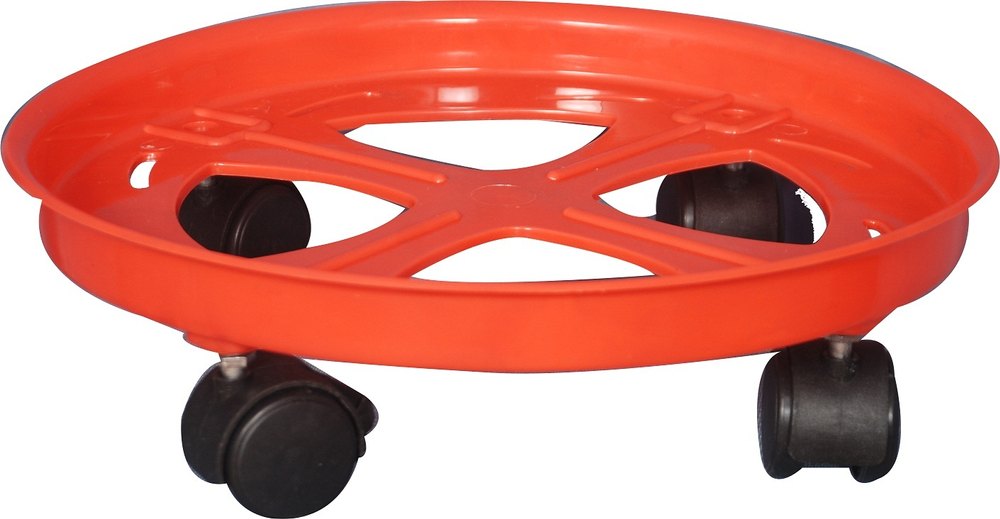 Red Gas Cylinder Plastic Trolley, For HOME & COMMERCIAL, Load Capacity: One Oxygen and One LPG