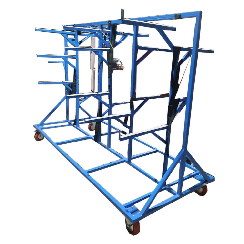 4Feet Mild Steel Batching Trolley, For Material Handling, Load Capacity: 200kg