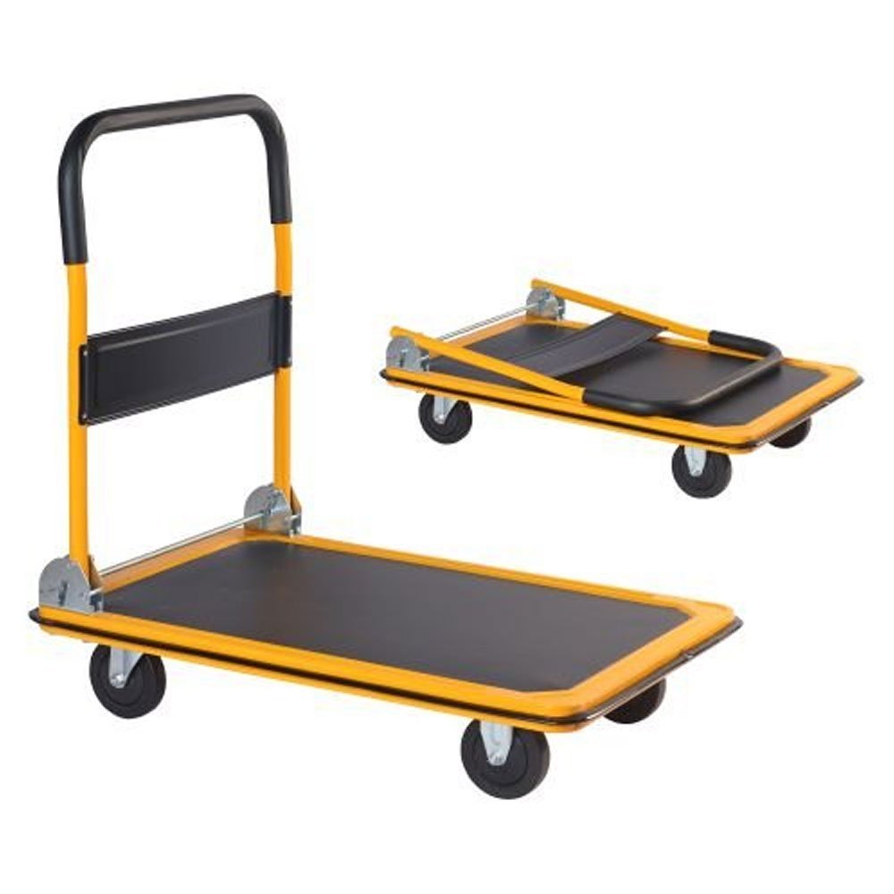 Mild Steel Manual Hand Operated Inaithiram PT300 Foldable Platform Trolley, Rectangular