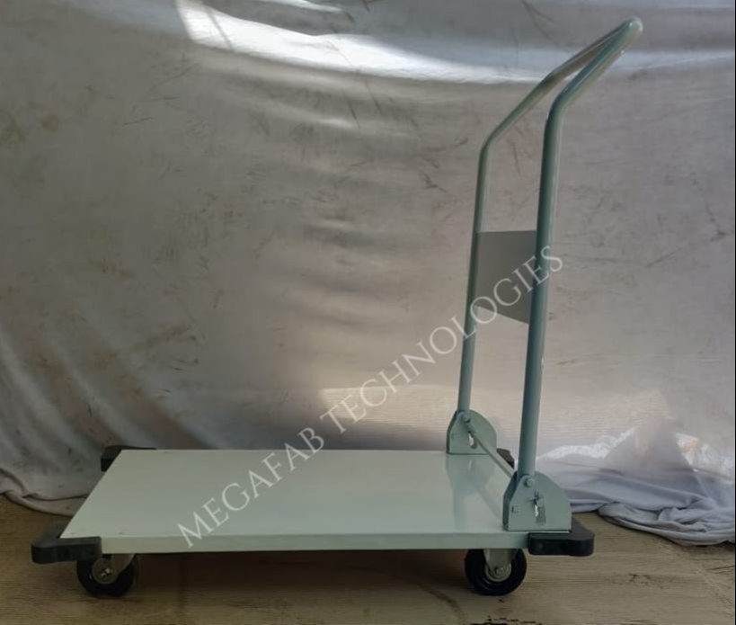 Megafab 3 Feet Material Handling Platform Trolley, Load Capacity: 300 Kgs