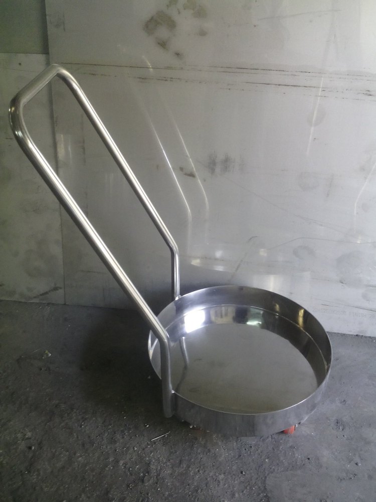 Heavy Stainlss Steel Container Trolley, Size/Dimension: 50 Ltr, Load Capacity: 200kg
