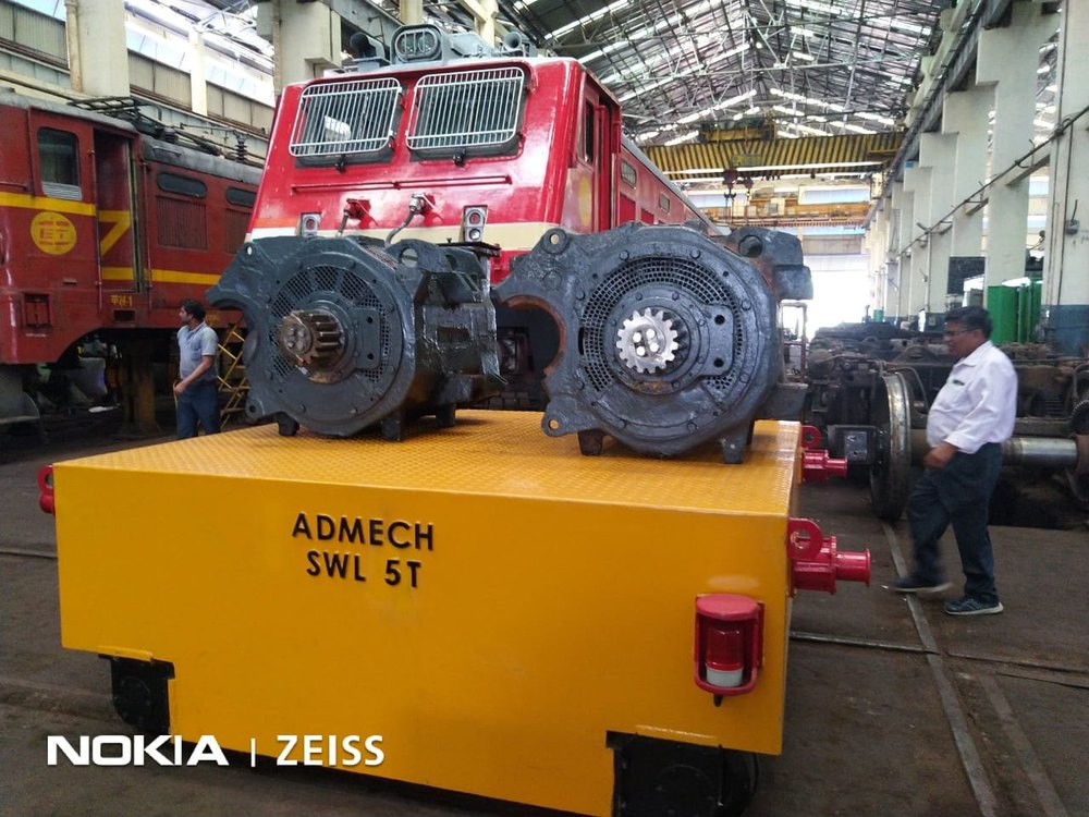 Admech Mild Steel Battery opratered Trolleys, Capacity: Upto 50 Ton