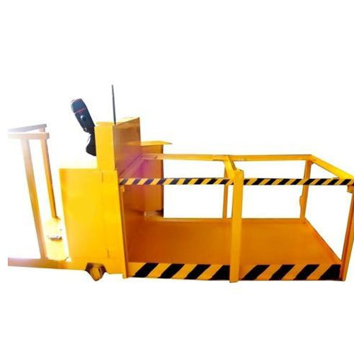 Lift Tech Mild Steel Battery Operated Platform Truck Trolley, For Commercial And Industrial, Capacity: 10 ton