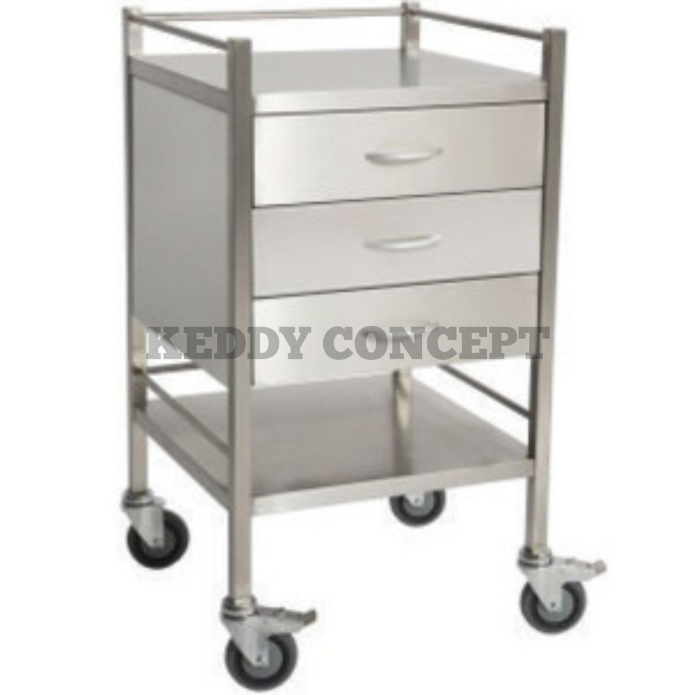 Stainless Steel Storage Trolley, 3, 4