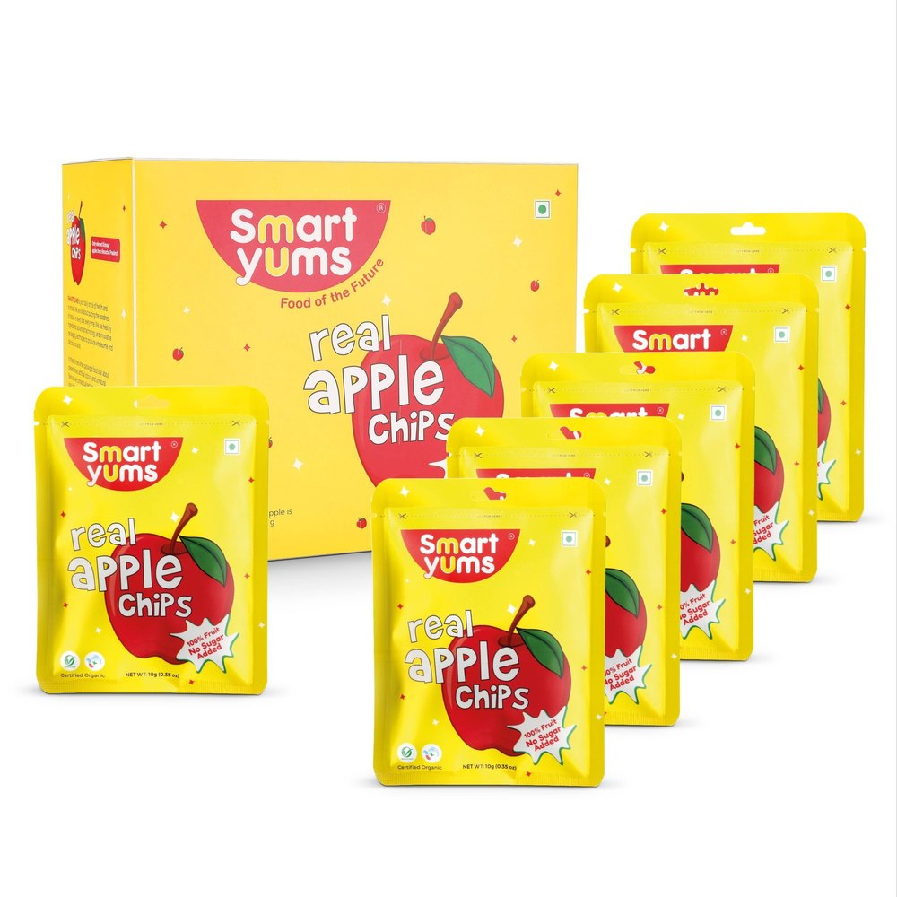 Smart Yums Freeze Dried Apple Chips / No Added Sugar / Pack of 6