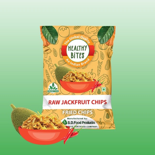 Healthy Bites Raw Jackfruit Chips, Packaging Size: 100 Gms