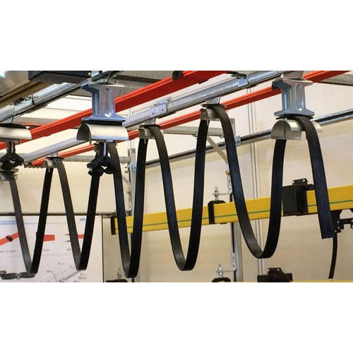 Cable carrier Pvc And Metal Festoon Cable Trolley, Loading Capacity: 60-100 kg, for Industrial