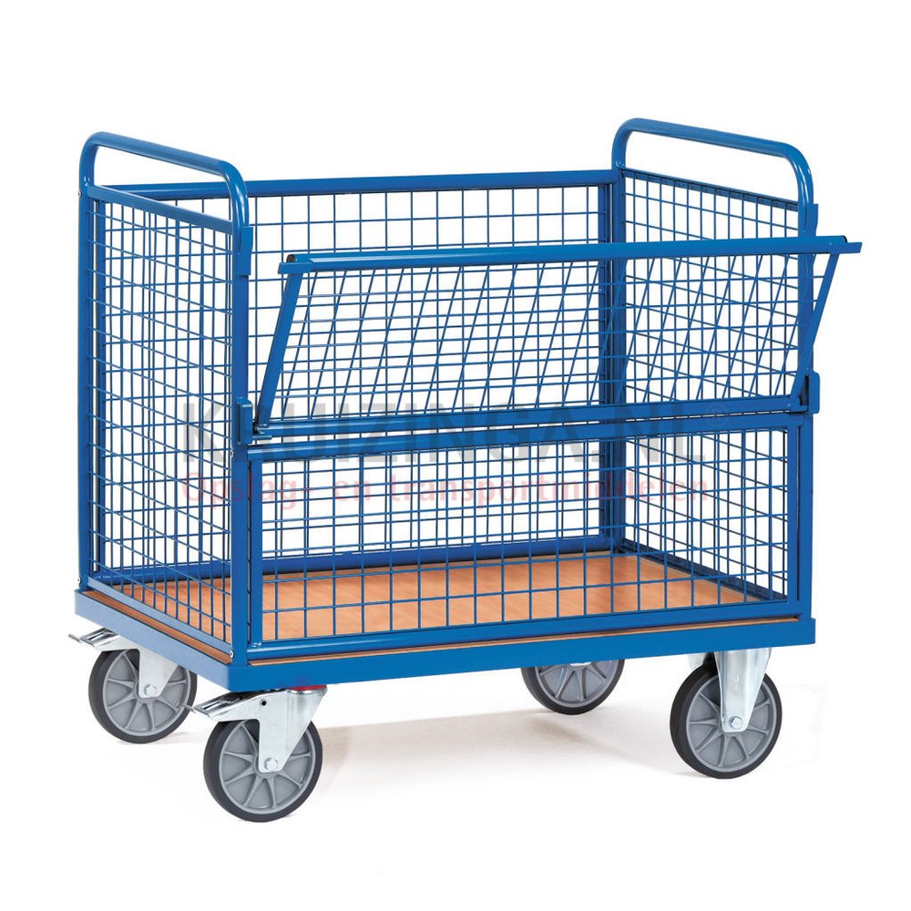 Mild Steel Material Handling Wire Mesh Trolley, For Industrial