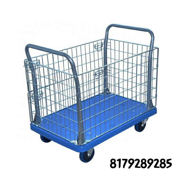 Imported Stainless Steel Wire Mesh Trolley, Capacity: 300 Kg, 4