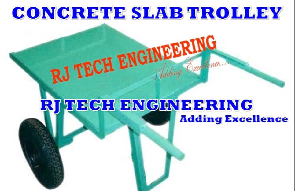 RJTECST001 3 Ft Concrete Slab Trolley, For construction, Load Capacity: 200KG