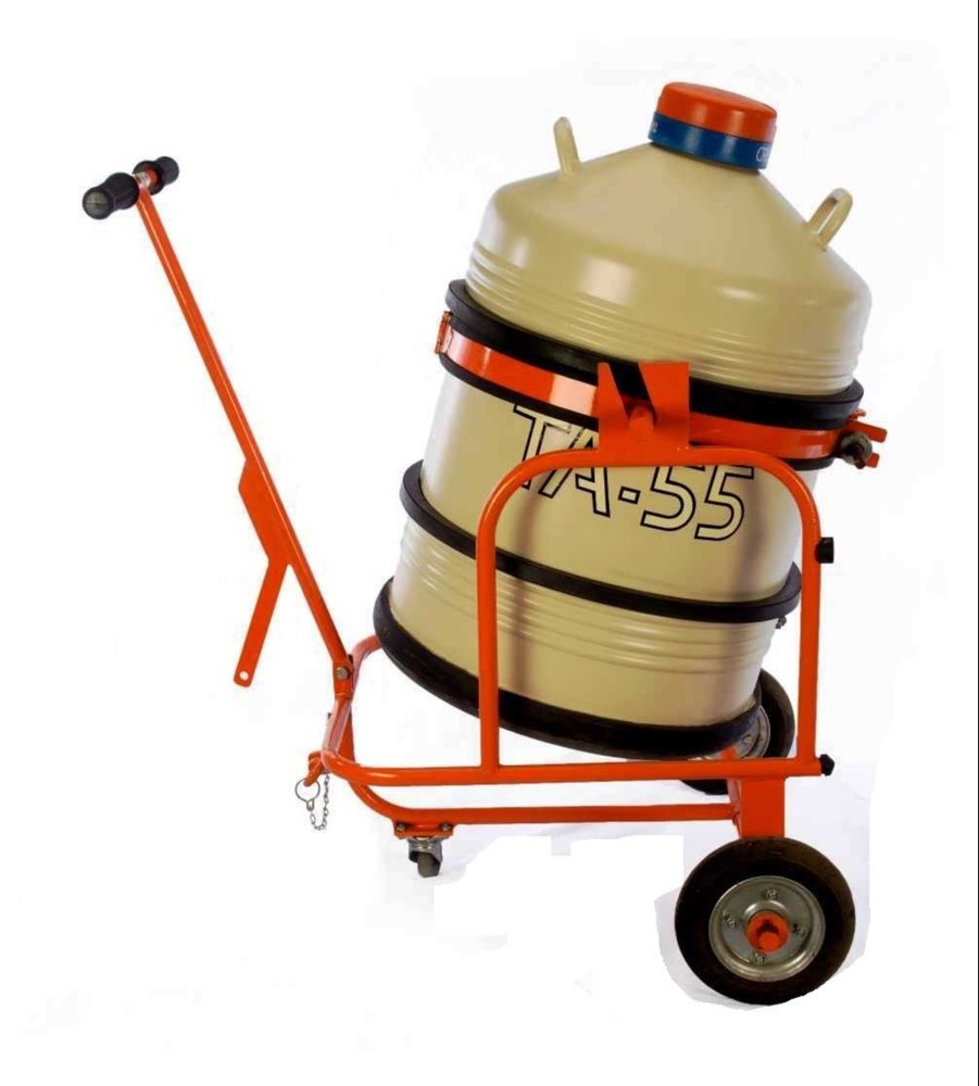 3 Feet Mild Steel Container Tilting Trolley, For Industrial, Load Capacity: 80 kg