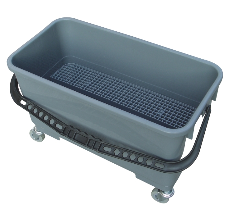 Housekeeping Trolley Blue Glass Cleaning Bucket