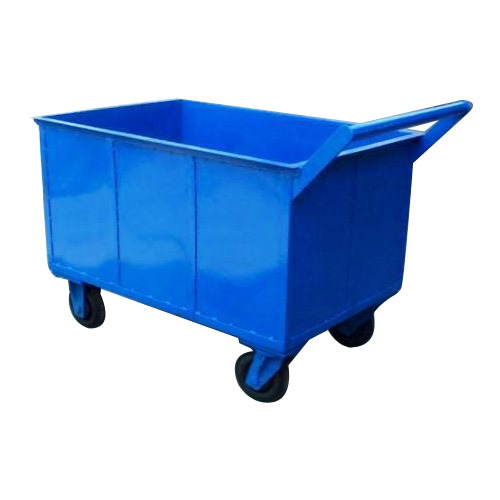 Blue Mild Steel Box Trolley