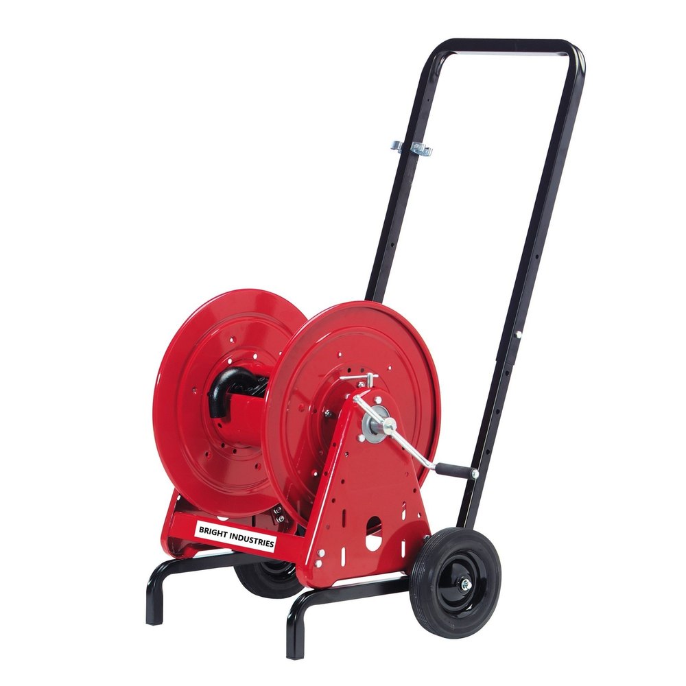 Steel Red Portable Hose Reel Trolley
