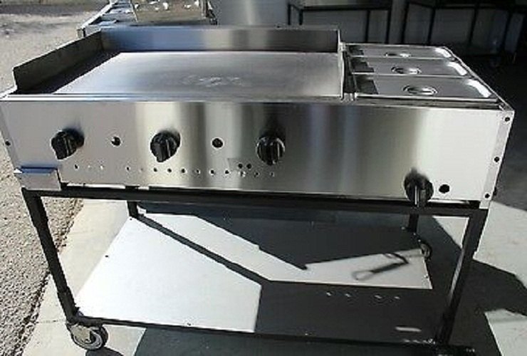 Rectangular Stainless Steel SS Catering Cart, Capacity: 80 Kg
