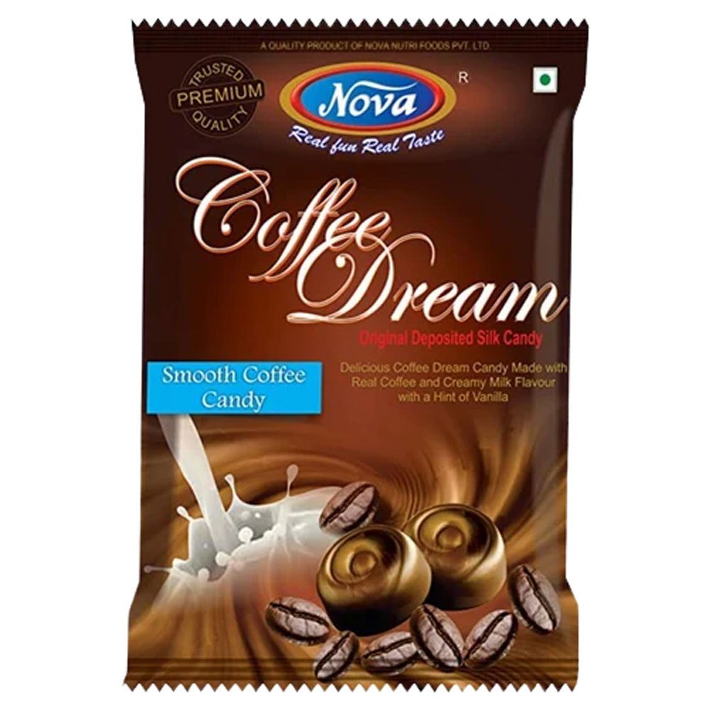 Nova Brown Smooth Coffee Candy, Packaging Type: Pouch, Packaging Size: 450g