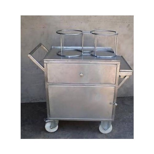 Bhatia Stainless Steel Tea Serving Trolley