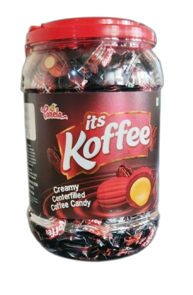 Toffee Brown Carela Creamy Coffee Center Filled Candy, Packaging Type: Plastic Jar