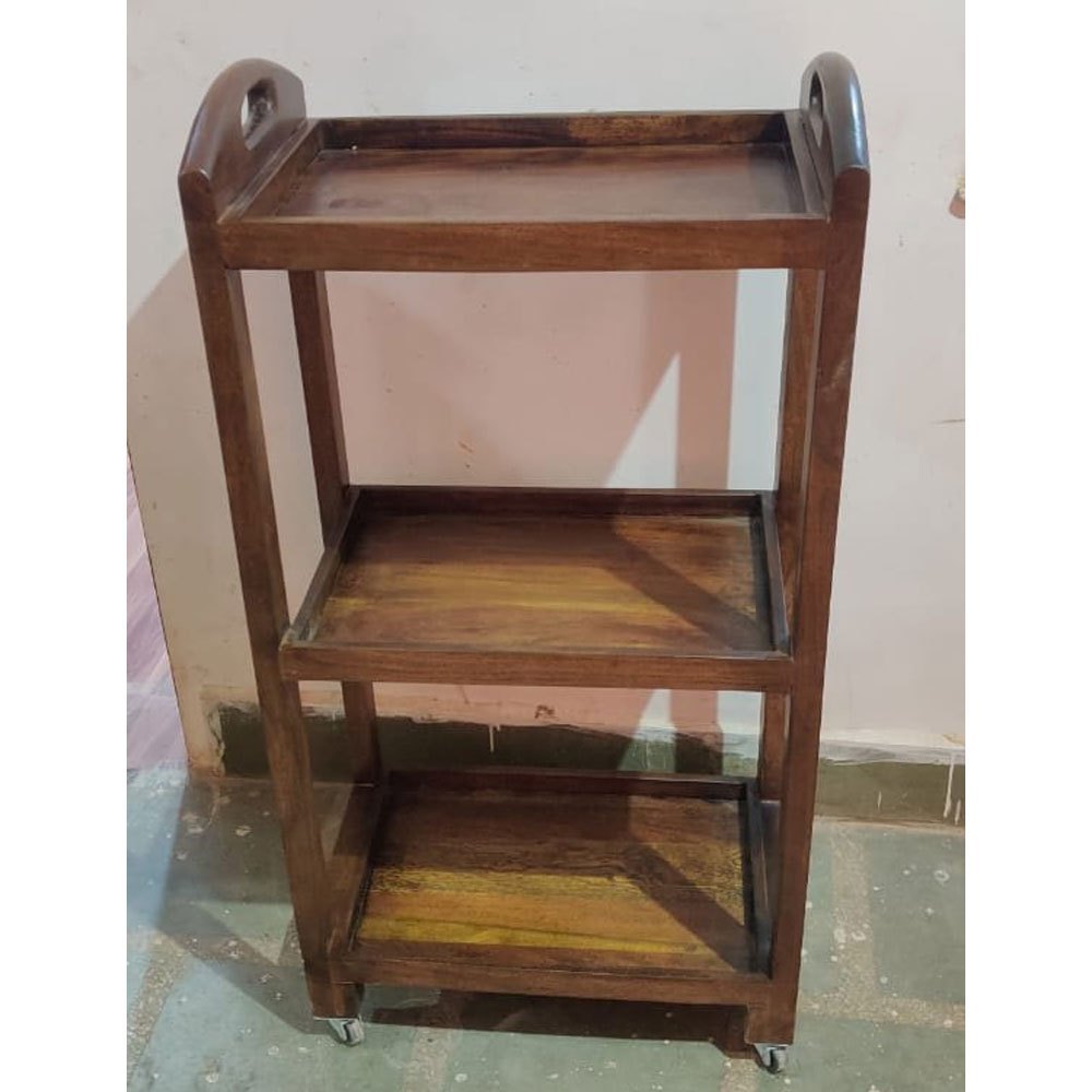 21mm Wooden Food Serving Trolley, For Restaurant