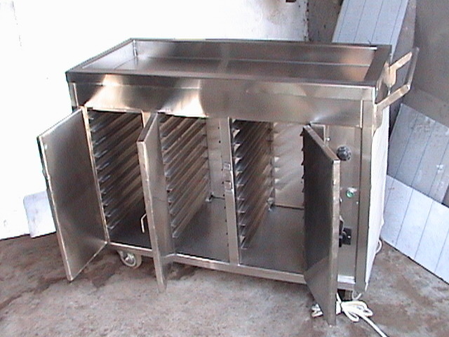 Silver Stainless Steel Hot Food Tray Trolley, Model Name/Number: Standard