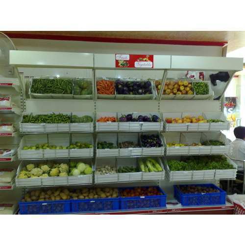 Vegetable Display Rack, For Supermarket, Warranty: 1 Year