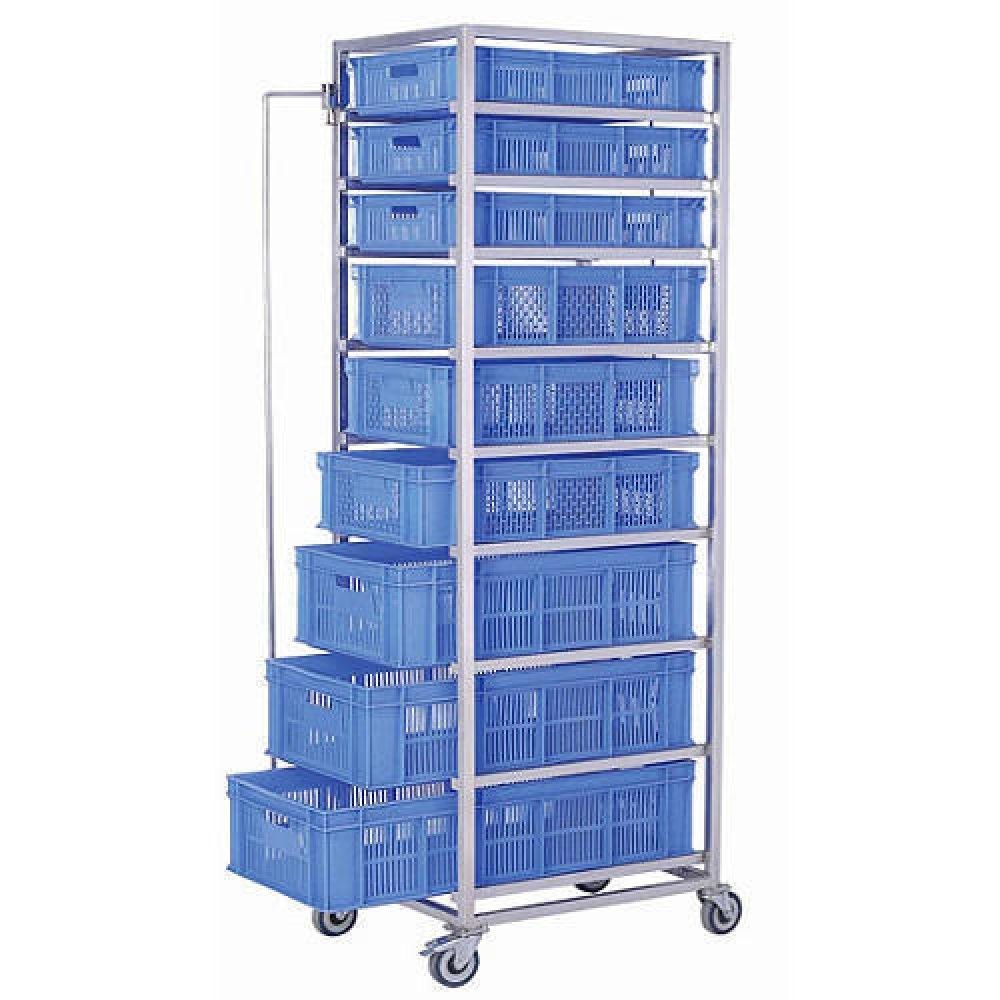 Stainless Steel Vegetable Rack Trolley, Load Capacity: 100 kg