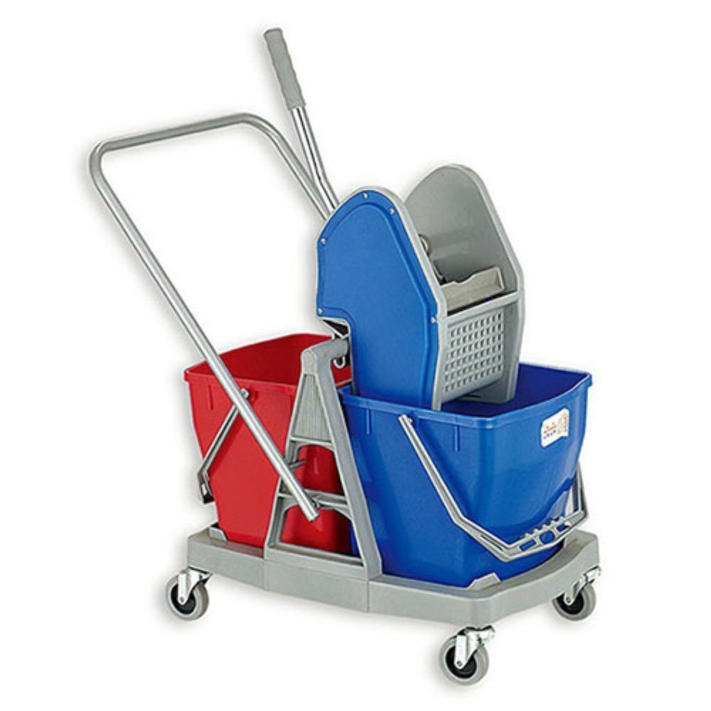 SPEED Down Press Double Mop Wringer Trolley, Capacity: 20x20L