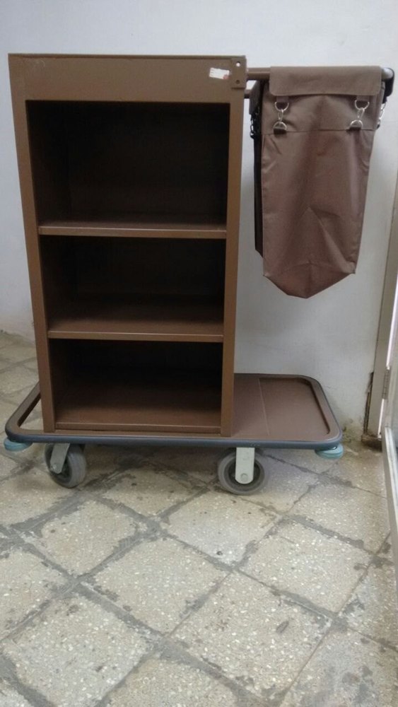 sds Mild Steel Housekeeping Cart, For Hotels, Cart Size: 820x460x1000