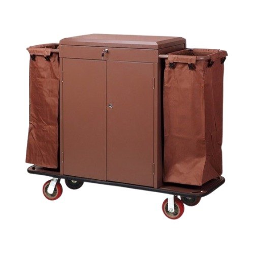 Stainless Steel Brown Housekeeping Cart, For Hotels
