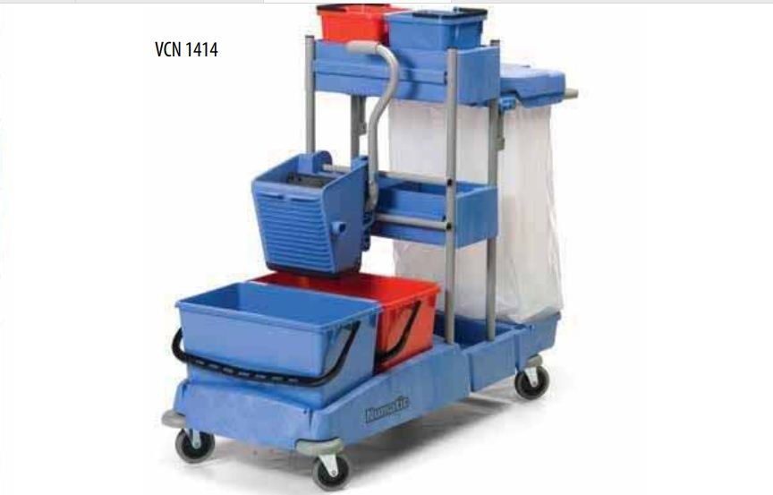 Numatic UK Plastic Multipurpose Service Trolley, Model Name/Number: Vcn 1414, Capacity: 120 Litres