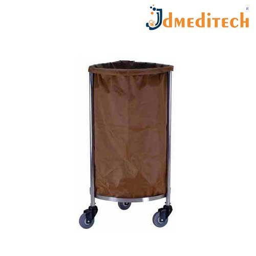 JDMeditech bleck Soiled Linen Trolley, For Hospital