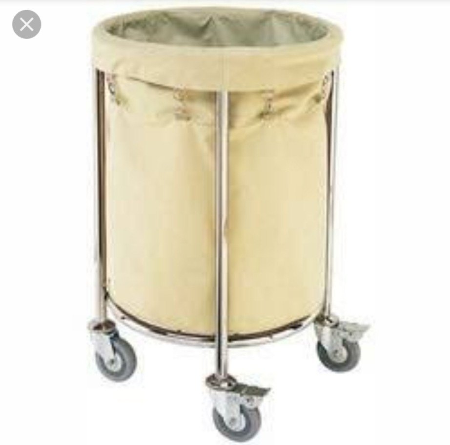 Gsi Stainless Steel Linen Trolley, Size: Standard