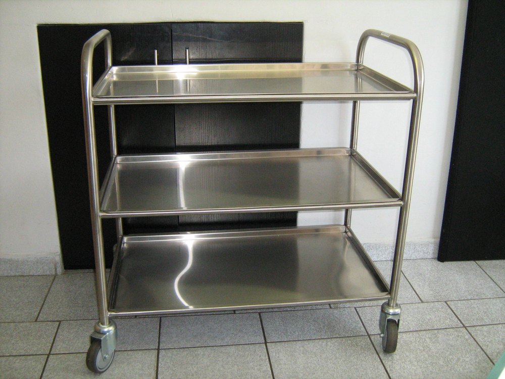 Keddy Concept Stainless Steel Room Service Trolley, For Industries