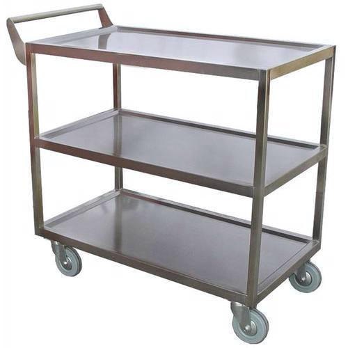 Mechler Engineering SS Service Trolley, Load Capacity: 150 Kg