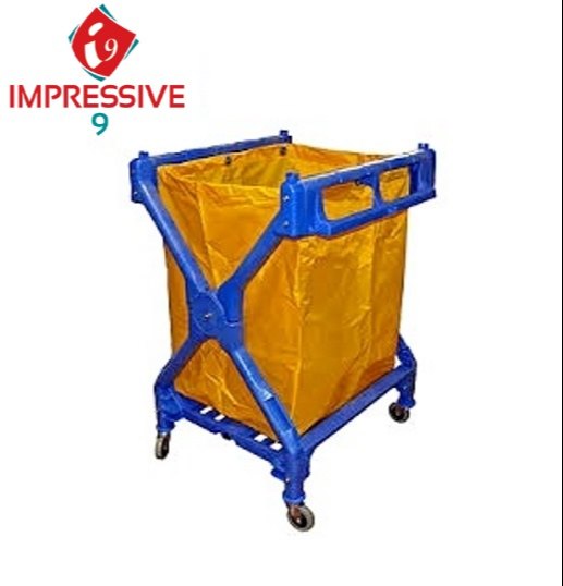 Impressive 9 X Shape Laundry Cart - Plastic, IM-A-PXLC-19