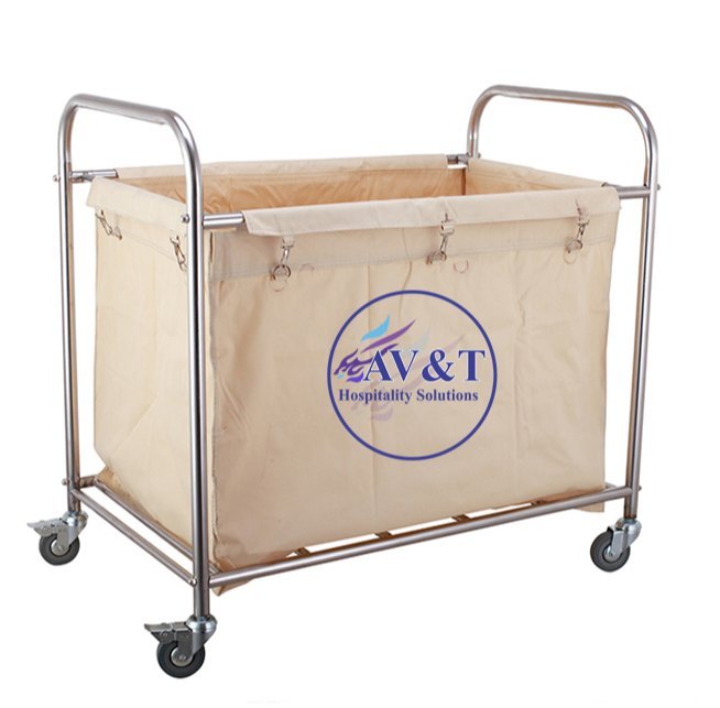 AB&T Mild Steel Housekeeping Laundry Trolley, Model Name/Number: ELT002, Cart Size: W920 X D560 X H890mm Aprox