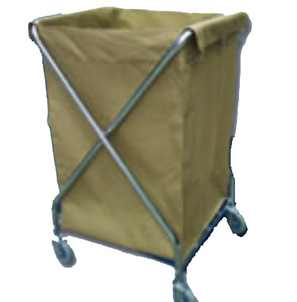 R-Tek Stainless Steel X Shape Laundry Cart, For Hotels