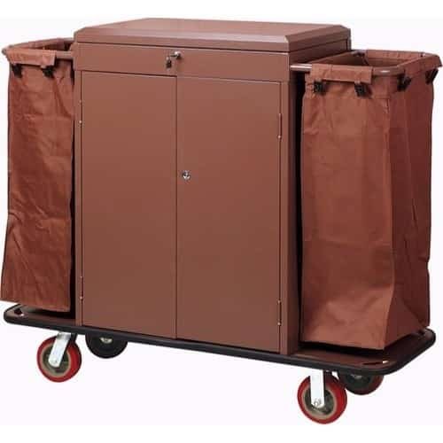 Mild Steel brown Room service trolley, For Hotels