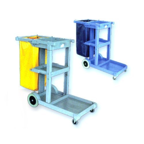 Gray Janitor Cleaning Cart, Model Name/Number: JTC001
